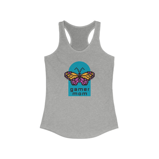 Gamer Mom Pixel Butterfly - Women's Racerback Tank